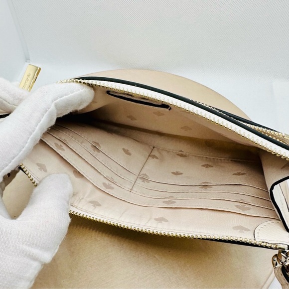 Kate Spade Dottie Embroidered Straw Wristlet - Picture 4 of 8